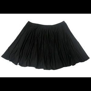 Black Stretch Cotton Mini Skirt Size S New